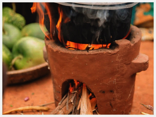 wood-charcoal stove